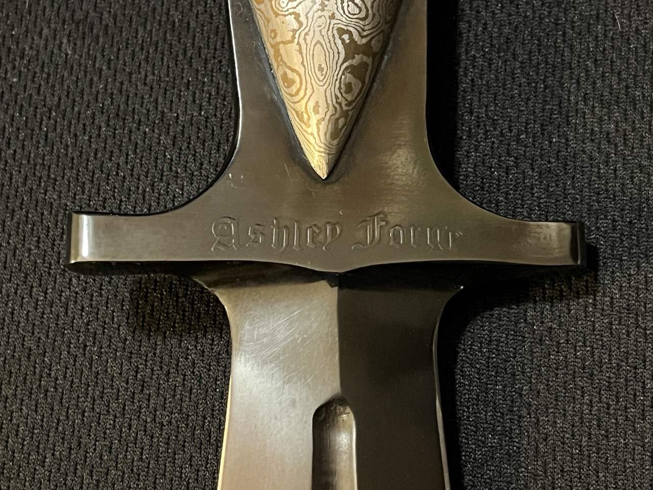 RARE Ashley Forge Knife -Paul Bartrug Custom Mokume Dagger -ABS Master Smith -bw - Image 4