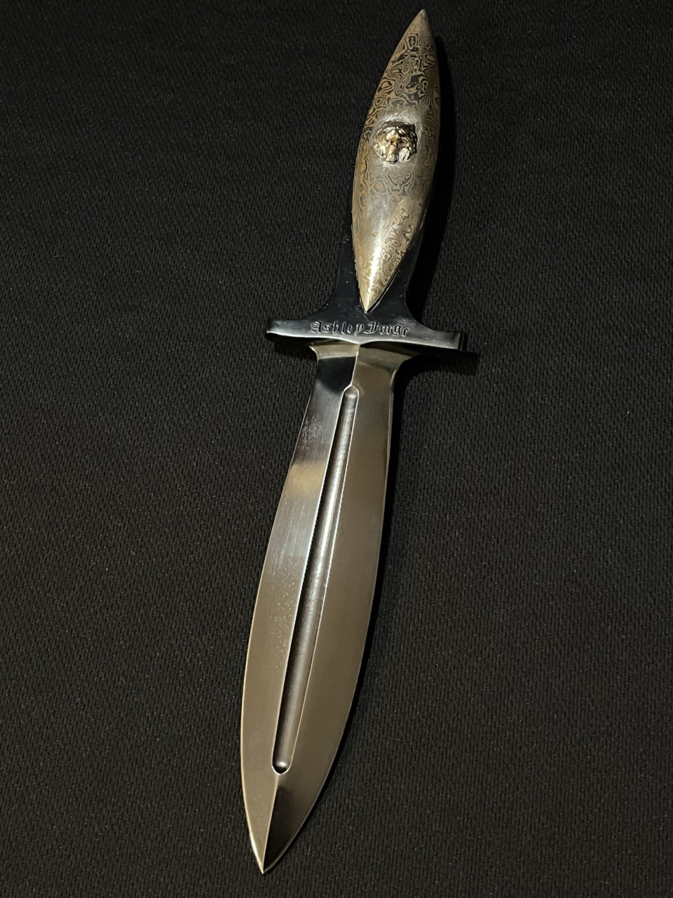 RARE Ashley Forge Knife -Paul Bartrug Custom Mokume Dagger -ABS Master Smith -bw - Image 5