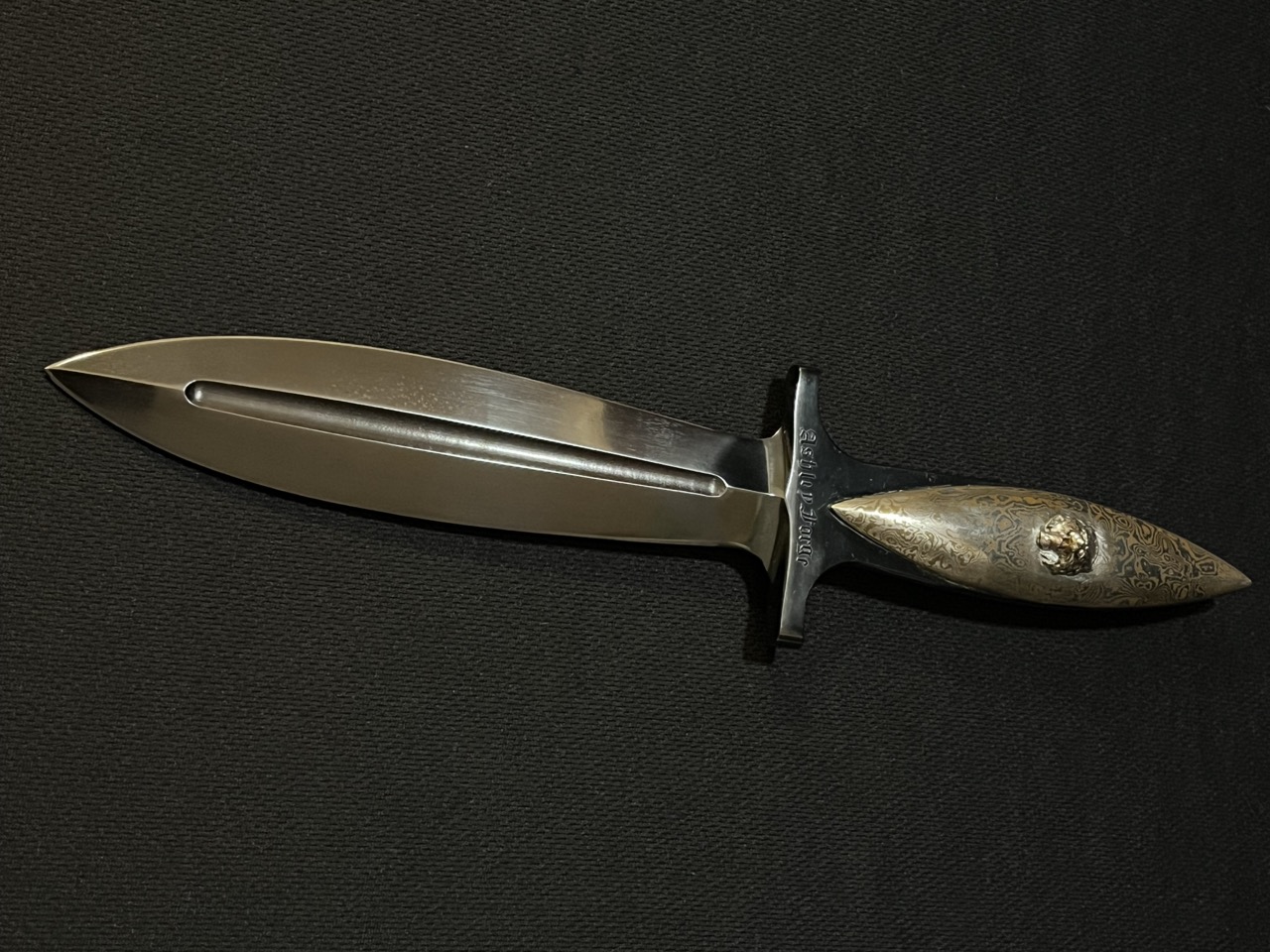 RARE Ashley Forge Knife -Paul Bartrug Custom Mokume Dagger -ABS Master Smith -bw - Image 6