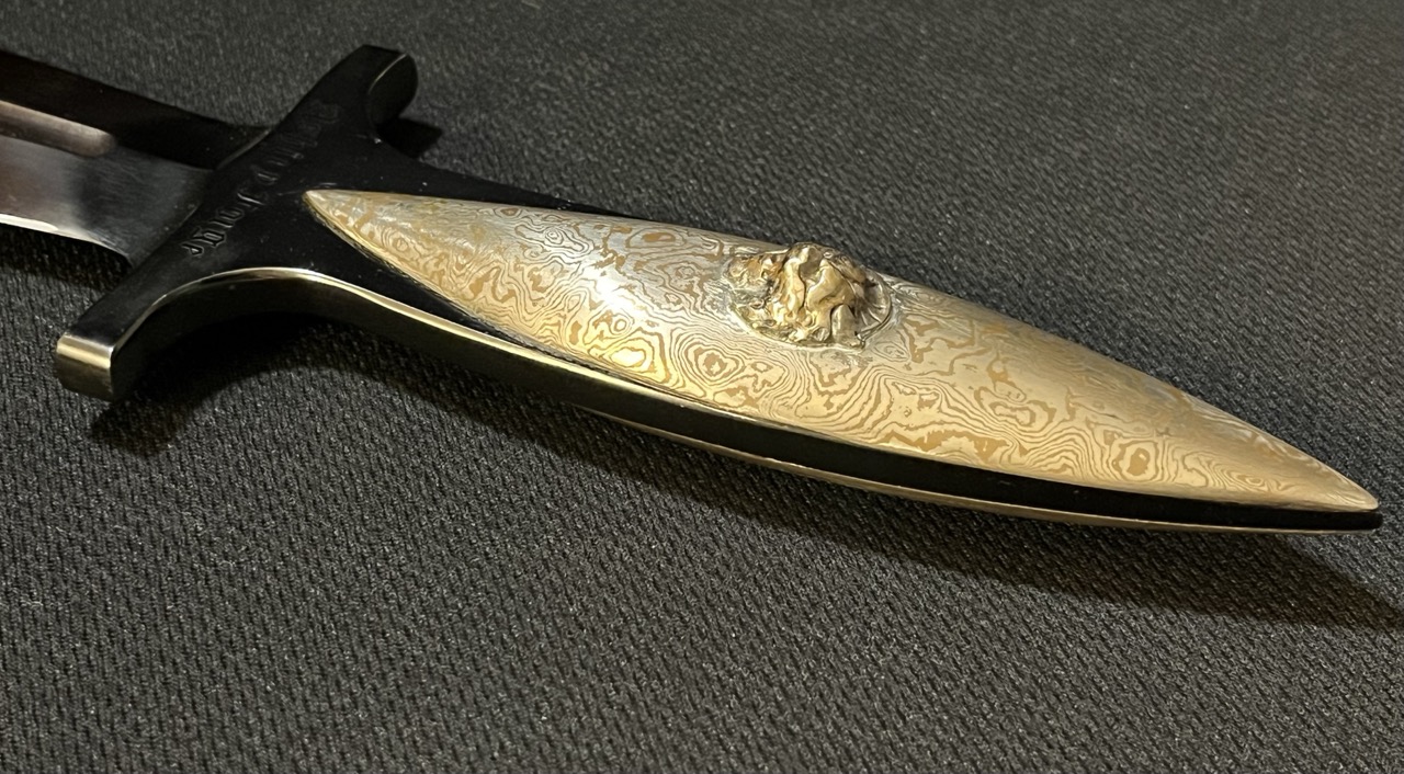 RARE Ashley Forge Knife -Paul Bartrug Custom Mokume Dagger -ABS Master Smith -bw - Image 9