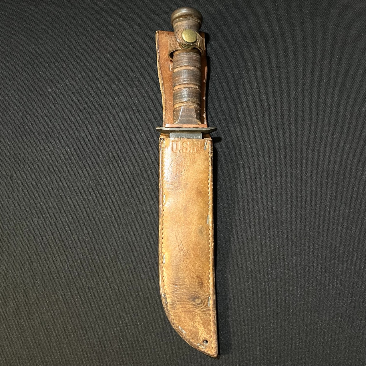WWII ROBESON Mark 2 Fighting Knife -USN -Red Spacer/BOYT 43 EARLIEST VERSION - Image 2