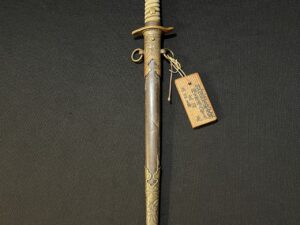 WWII Japanese Naval Dirk with Surrender Tag -Rare