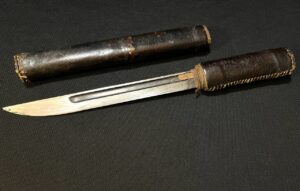 Japanese WWII Tanto Sword made from Converted Bayonet Blade -Harakiri Seppuku