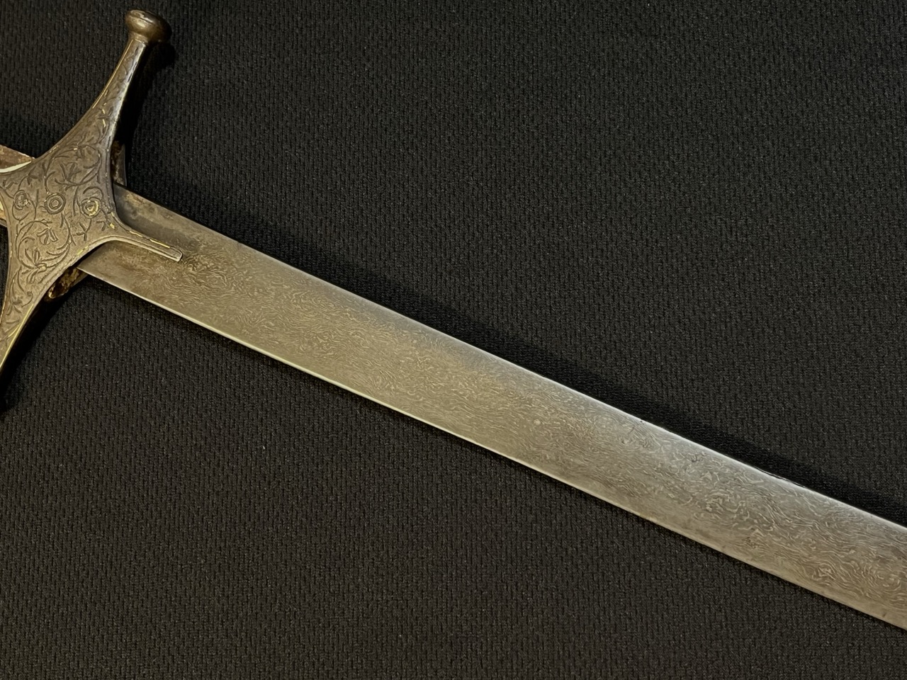 Ottoman Persian Shamshir Sword -Antique Old Islamic -Fine Wootz -Damascus -Gold - Image 11