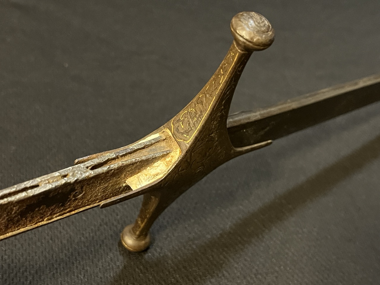 Ottoman Persian Shamshir Sword -Antique Old Islamic -Fine Wootz -Damascus -Gold - Image 17