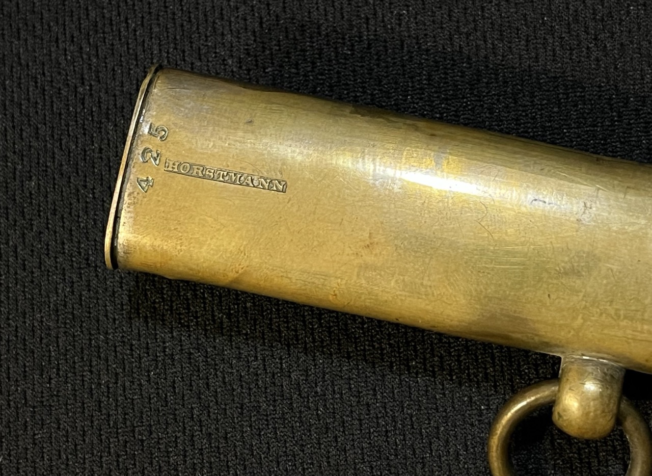 Early American Militia Sword -1840 era US -Blued/Gold Gilt -Mother of Pearl Horstmann - Image 18