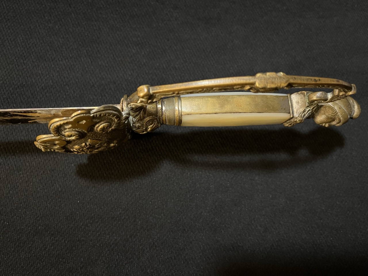 Early American Militia Sword -1840 era US -Blued/Gold Gilt -Mother of Pearl Horstmann - Image 20