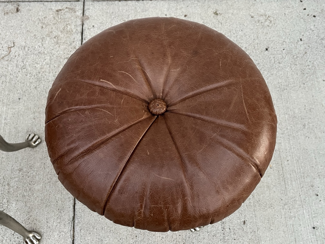 Antique Claw Foot Stool Set -circa 1910-1920 Artist/Industrial/Drafting Table Matching - Image 5