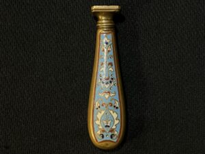 Antique French Wax Seal with Champleve Enamel