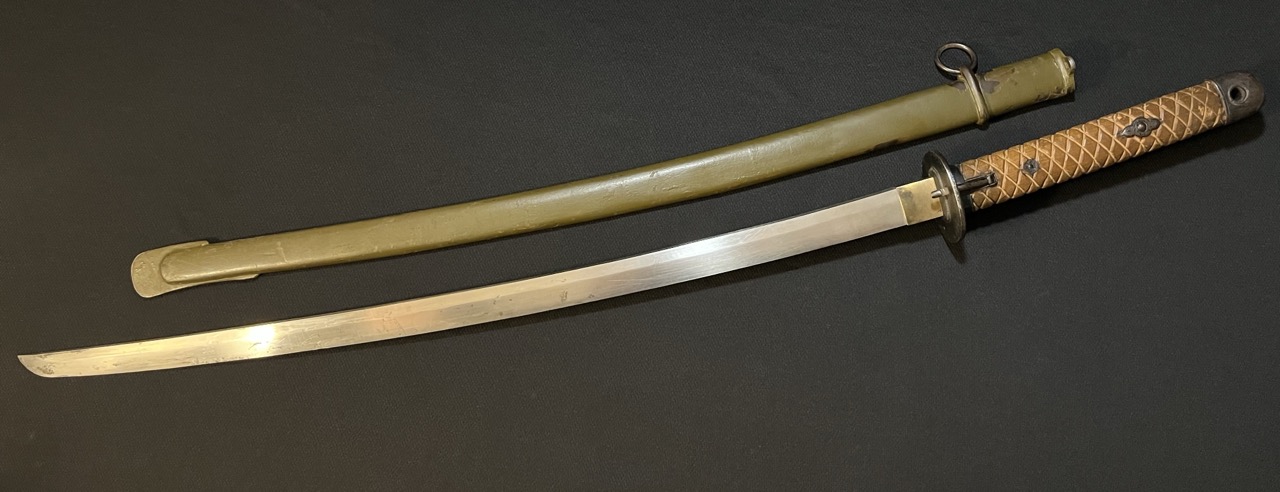 WWII Japanese NCO Sword -Wood Handle -Army -Old WW2 Samurai - Image 3