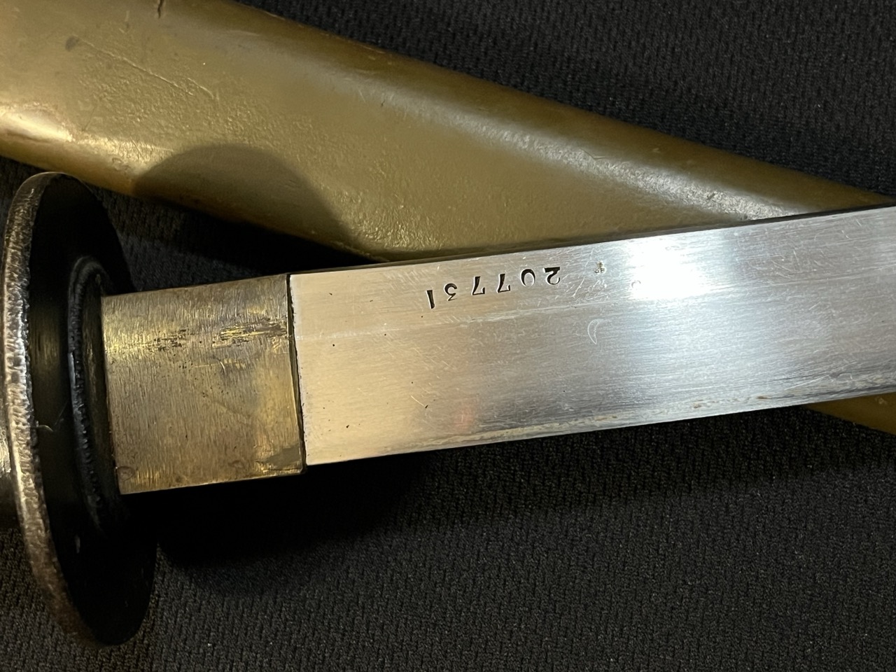 WWII Japanese NCO Sword -Wood Handle -Army -Old WW2 Samurai - Image 9