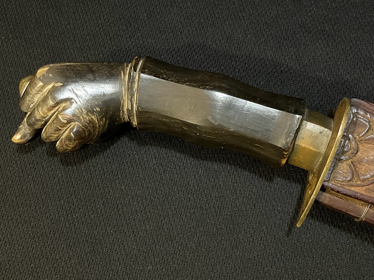 Antique Filipino Katipunan Sword Luzon Bolo Carved Buffalo Horn Fist -Philippine Knife - Image 3