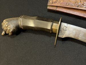 Antique Filipino Katipunan Sword with Carved Clenched Fist Grip