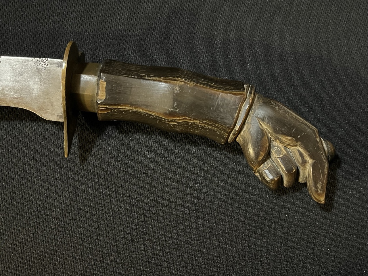 Antique Filipino Katipunan Sword Luzon Bolo Carved Buffalo Horn Fist -Philippine Knife - Image 7